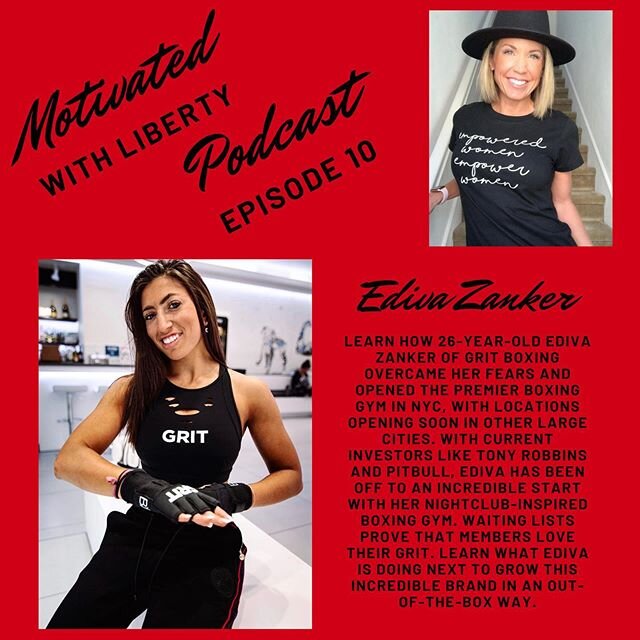 🚨NEW EPISODE🚨 Learn how 26-year-old Ediva Zanker of GRIT Boxing overcame her fears and opened the premier boxing gym in NYC, with locations opening soon in other large cities. With current investors like Tony Robbins and Pitbull, Ediva has been off