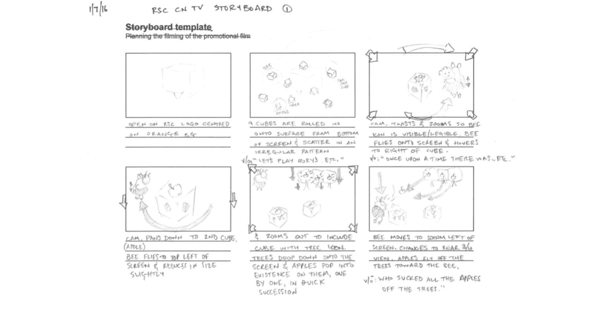 Storyboard sample