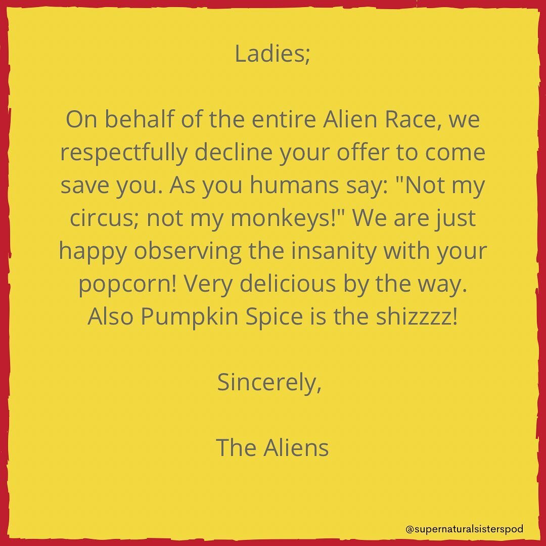 Soooooooo we heard from the Aliens&hellip;. thank you for making our day, Bec! We have the best listeners in the galaxy. #aliens #supernatural #haunted #paranormal #hauntings #haunted