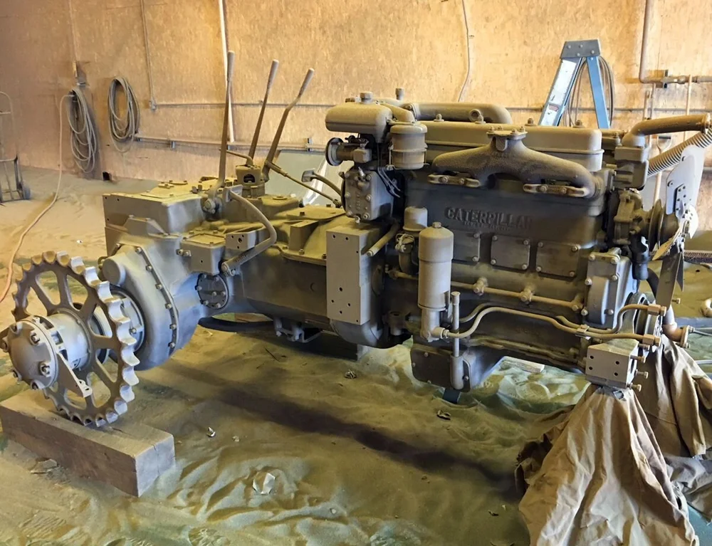  Here it is getting prepped for a fresh coat of Cat yellow. 