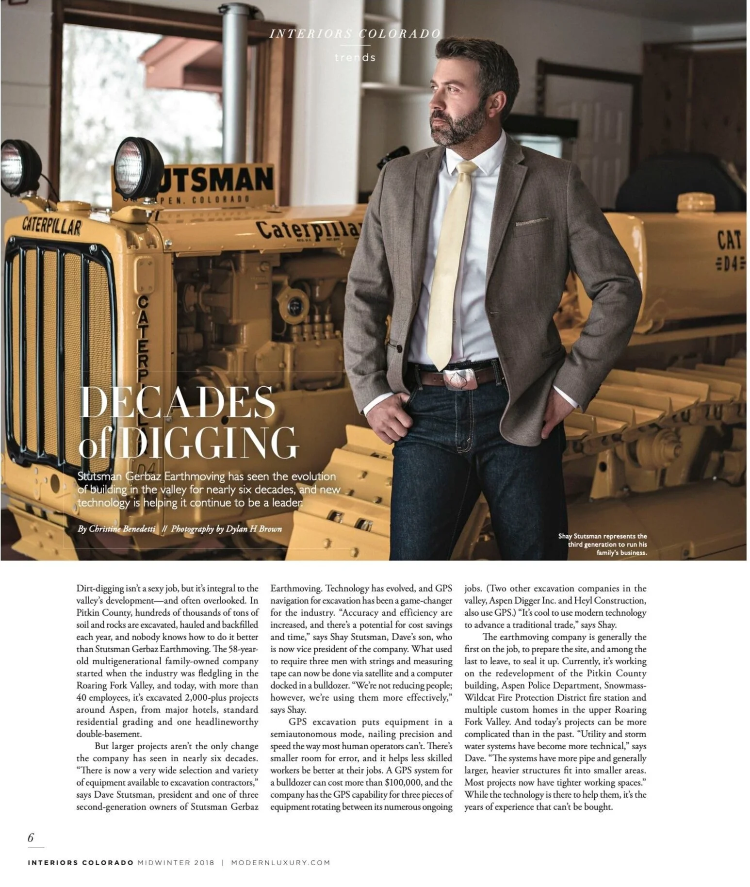 "Decades of Digging" Article in Interiors Colorado Magazine