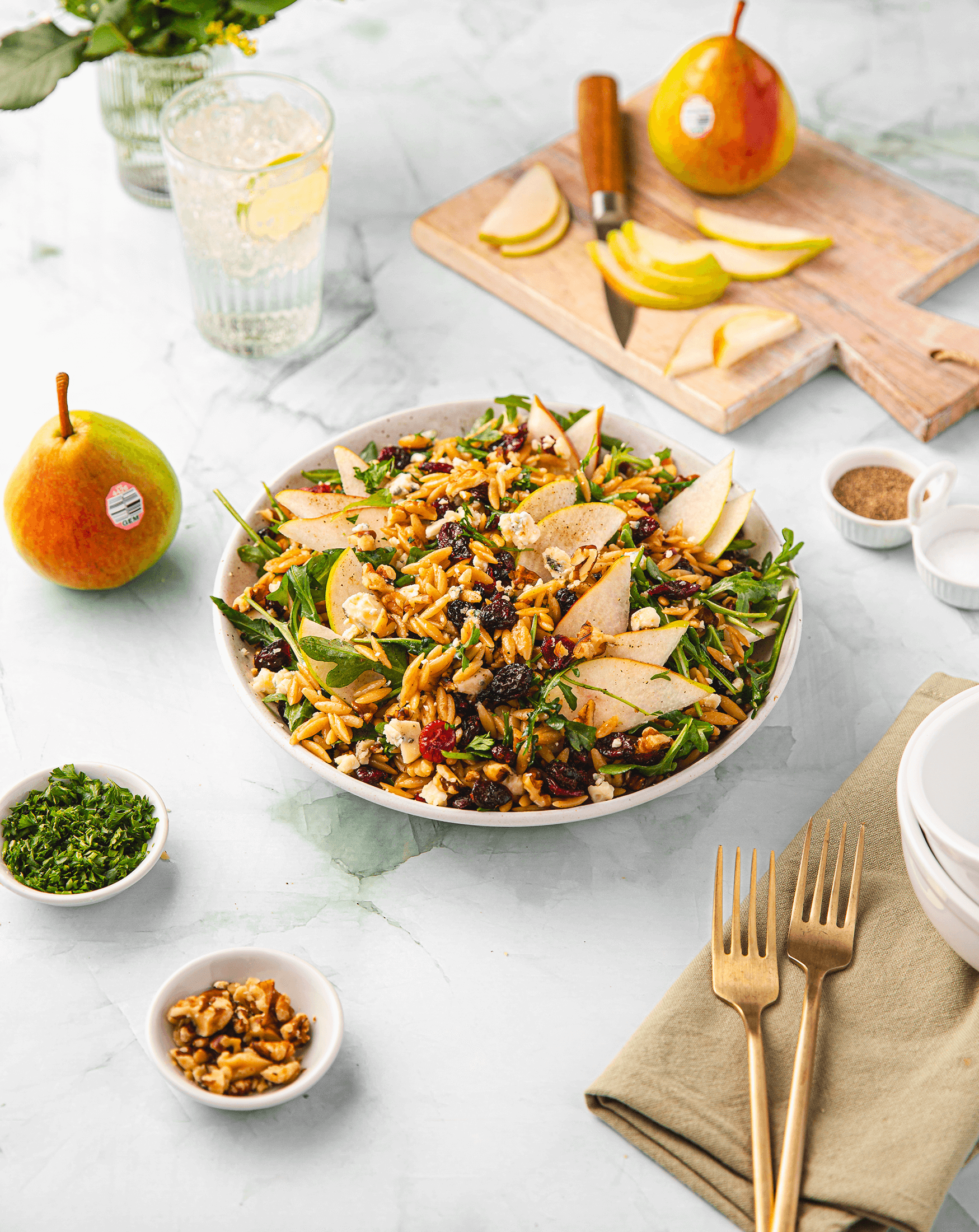 GEM Pear &amp; Orzo Autumn Salad