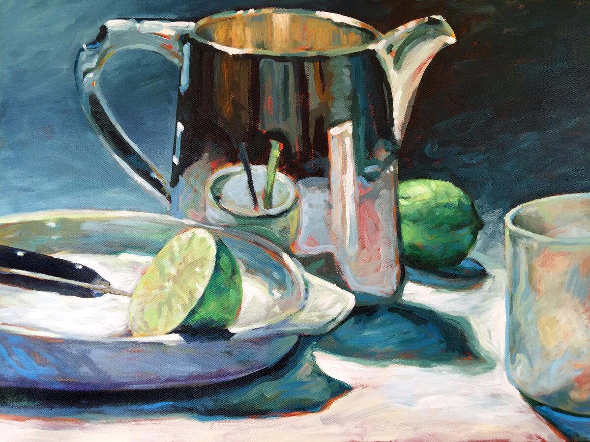 Still Life with Pitcher and Lime