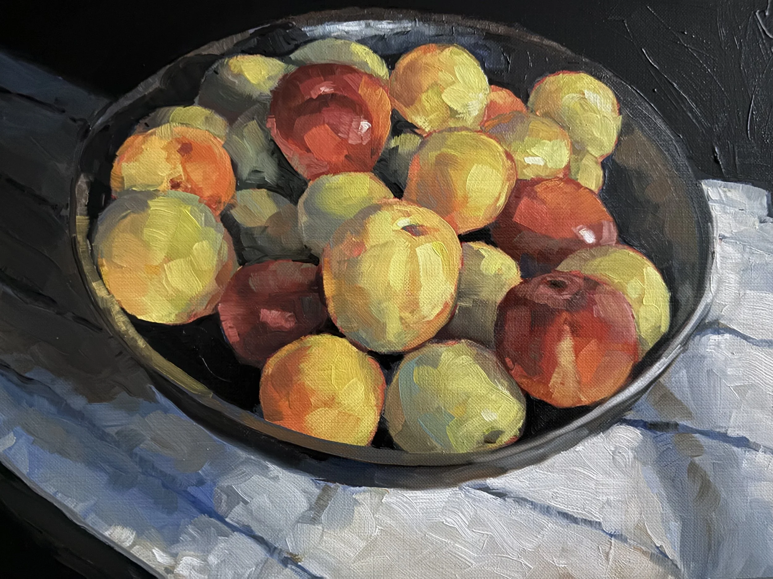 Bowl of plums