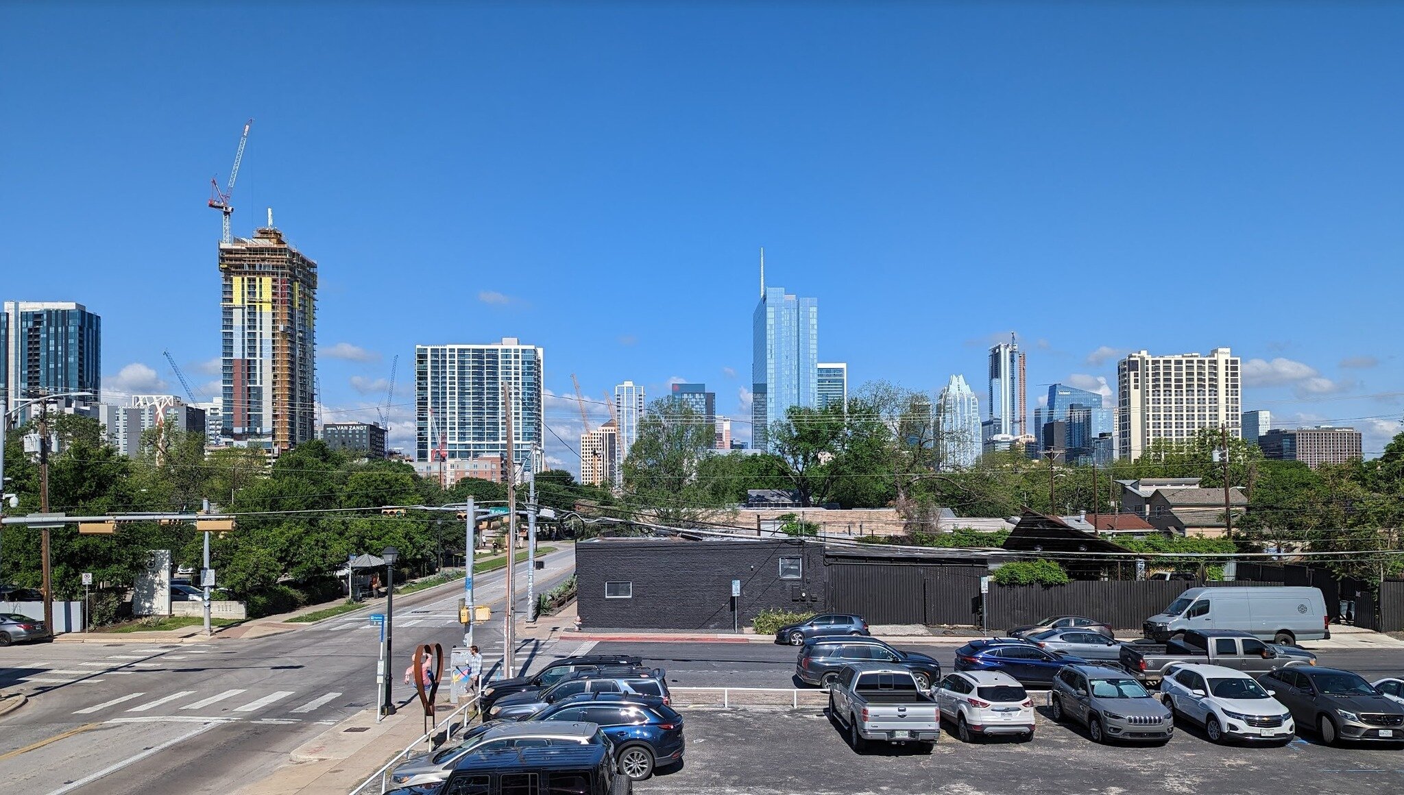 View from the rooftop of our new studio! We've jumped from the west side of downtown to the east, and are thrilled to be in our new purpose-built space at 1204 E Cesar Chavez St.  Will share photos soon - or maybe we we should just throw a party...
#