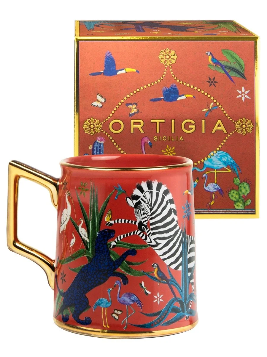 ORTIGIA TAZZA CERAMIC CORALLO