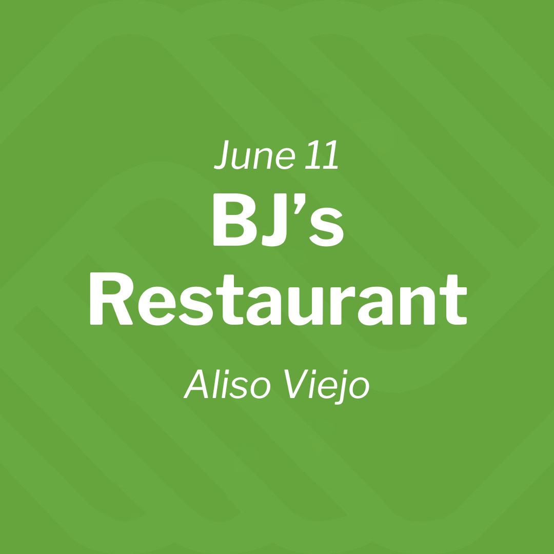 Thursday, June 11 – BJ’s Restaurant