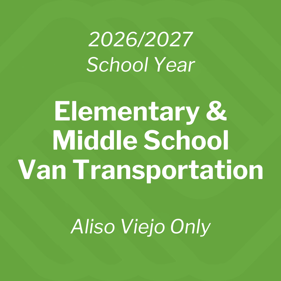 Elementary & Middle School Van Transportation - 2026/2027 School Year