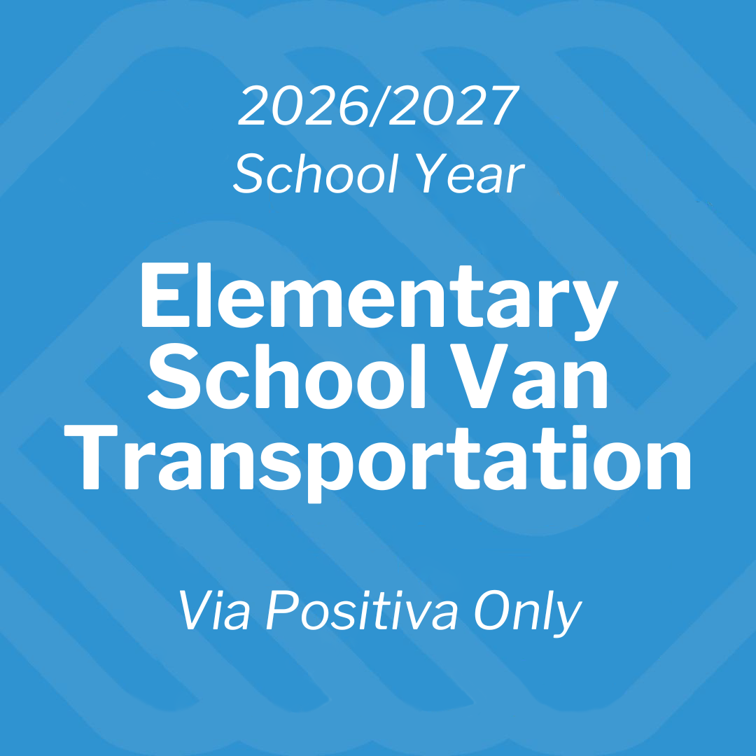 Elementary School Van Transportation - 2026/2027 School Year