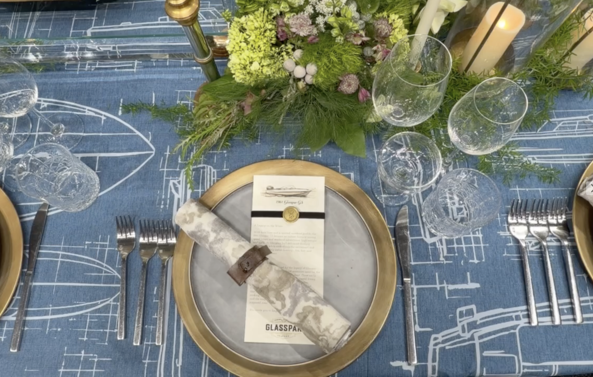 Glasspar Legacy Table for Dux in Tux Gala @ Honda Center