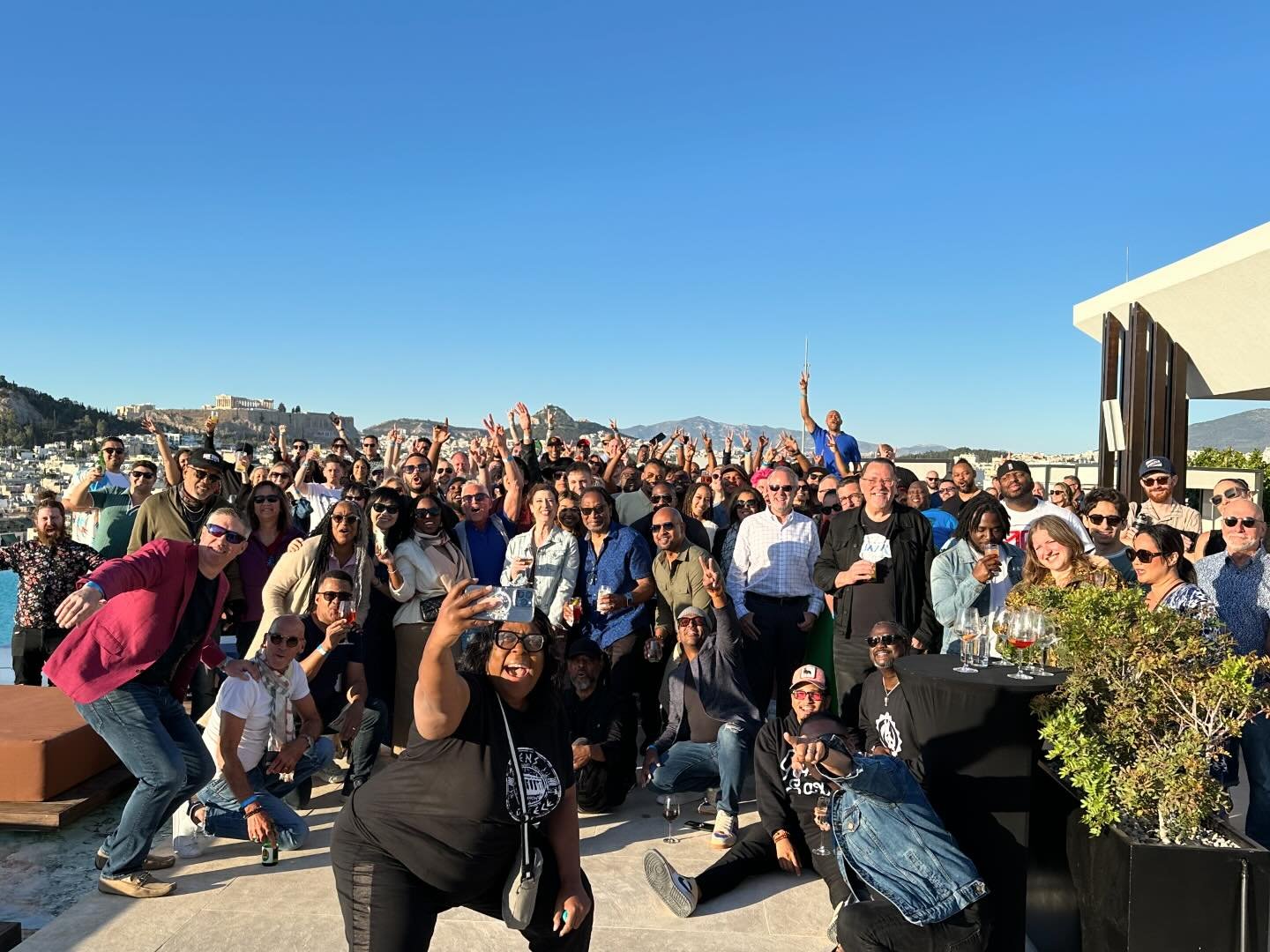 This crazy mob (aka our amazing cruise family) will be getting&rsquo; on a boat tmrw morning here in #Athens with about 2000 of our closest friends for the next chapter of &lsquo;seeing the world together through music&rsquo;&hellip;and we all can&rs