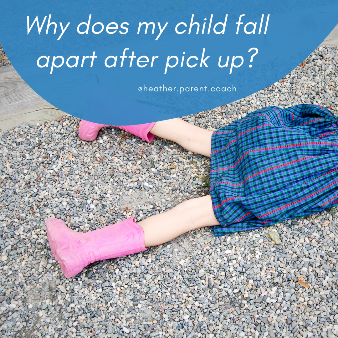 Why does my child fall apart after pick up?