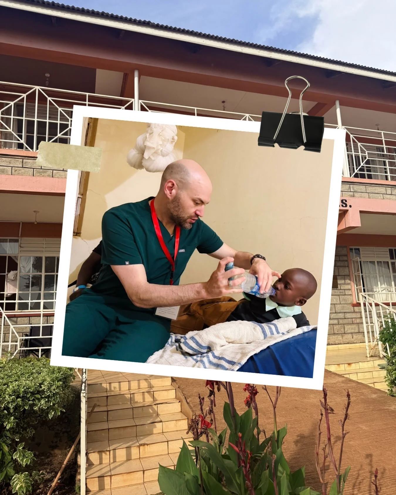 In the picture above, you can see Dr. Dimski using a water bottle to create a spacer in order to treat a patient with asthma. Sometimes when resources are limited, creative solutions are needed in order to provide care. Would you like to support the 