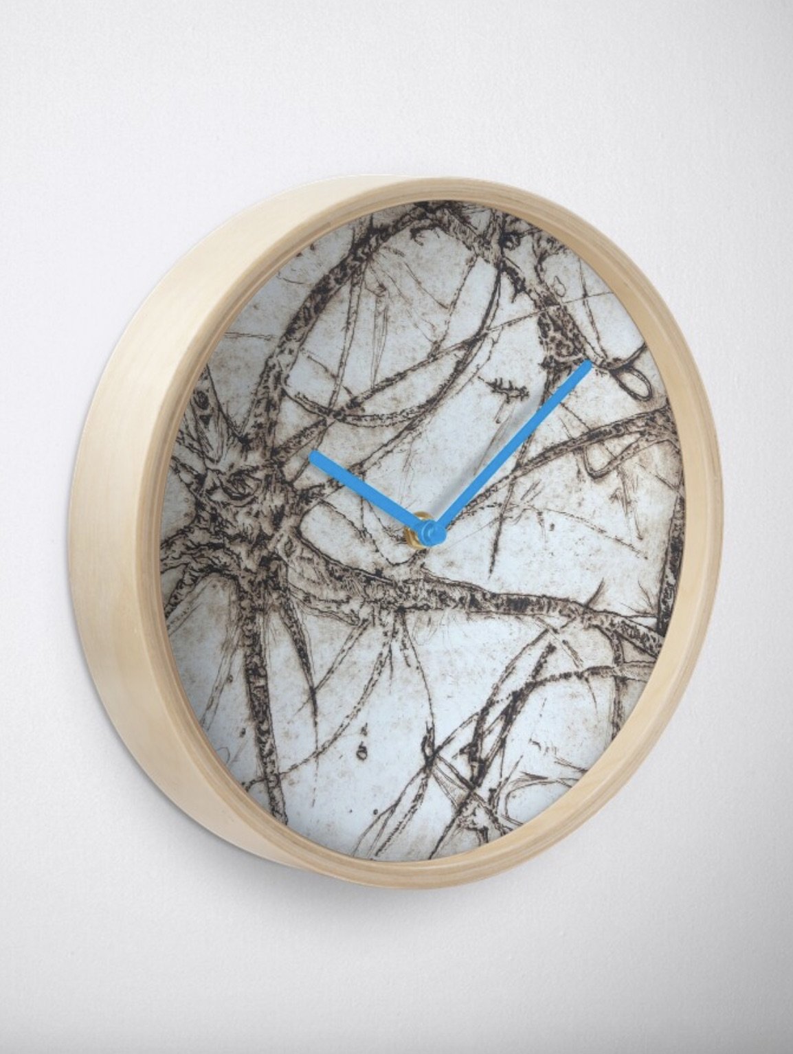 Brain Neuron Drypoint Print Clock9.jpg