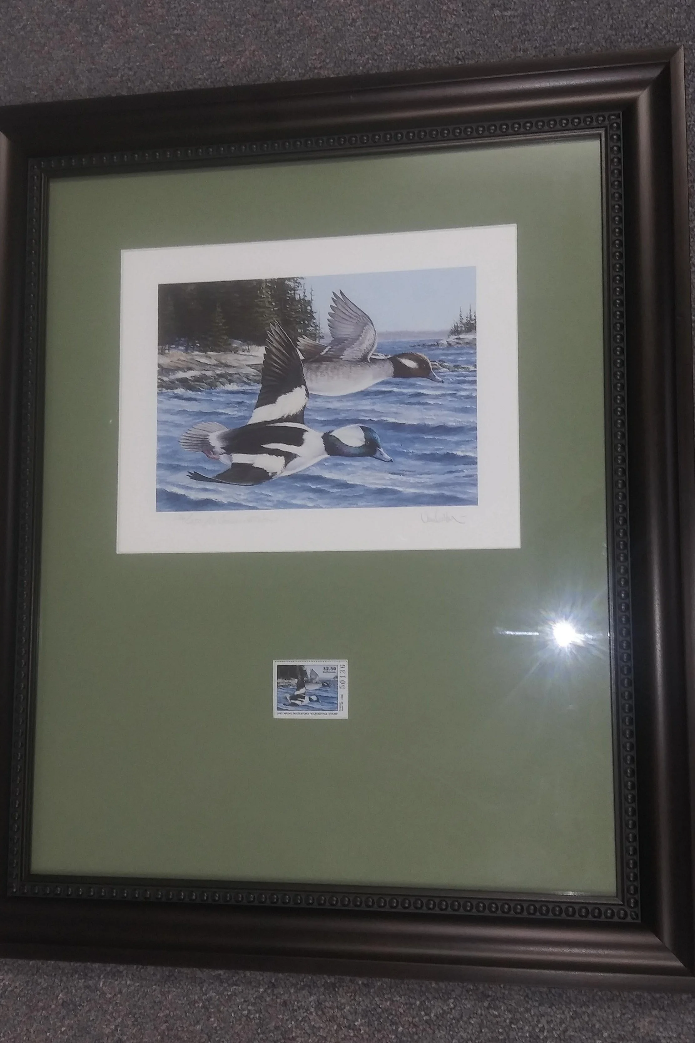 1987 Maine Migratory Waterfowl Stamp Design