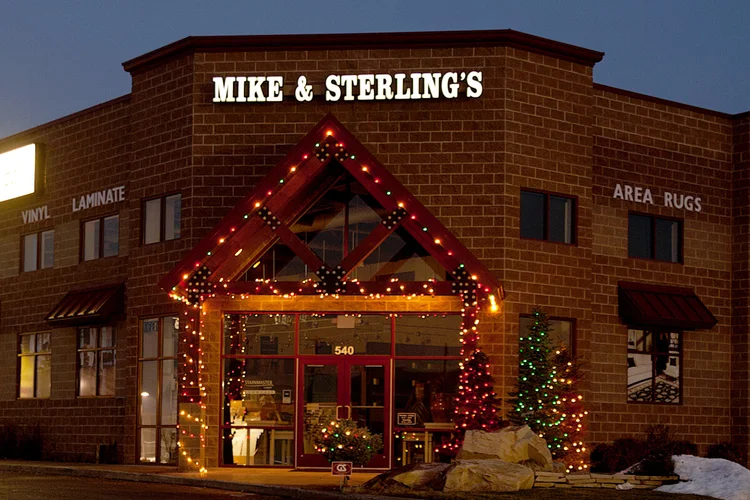 Permanent lighting on a commercial property
