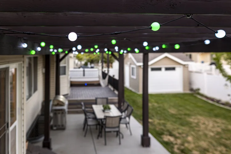 Backyard Globe Lights