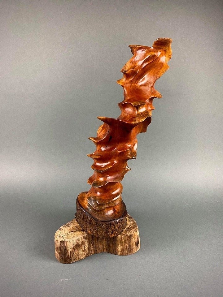 Wood | Sculpture | Handmade Cuban Mahogany Wood Sculpture