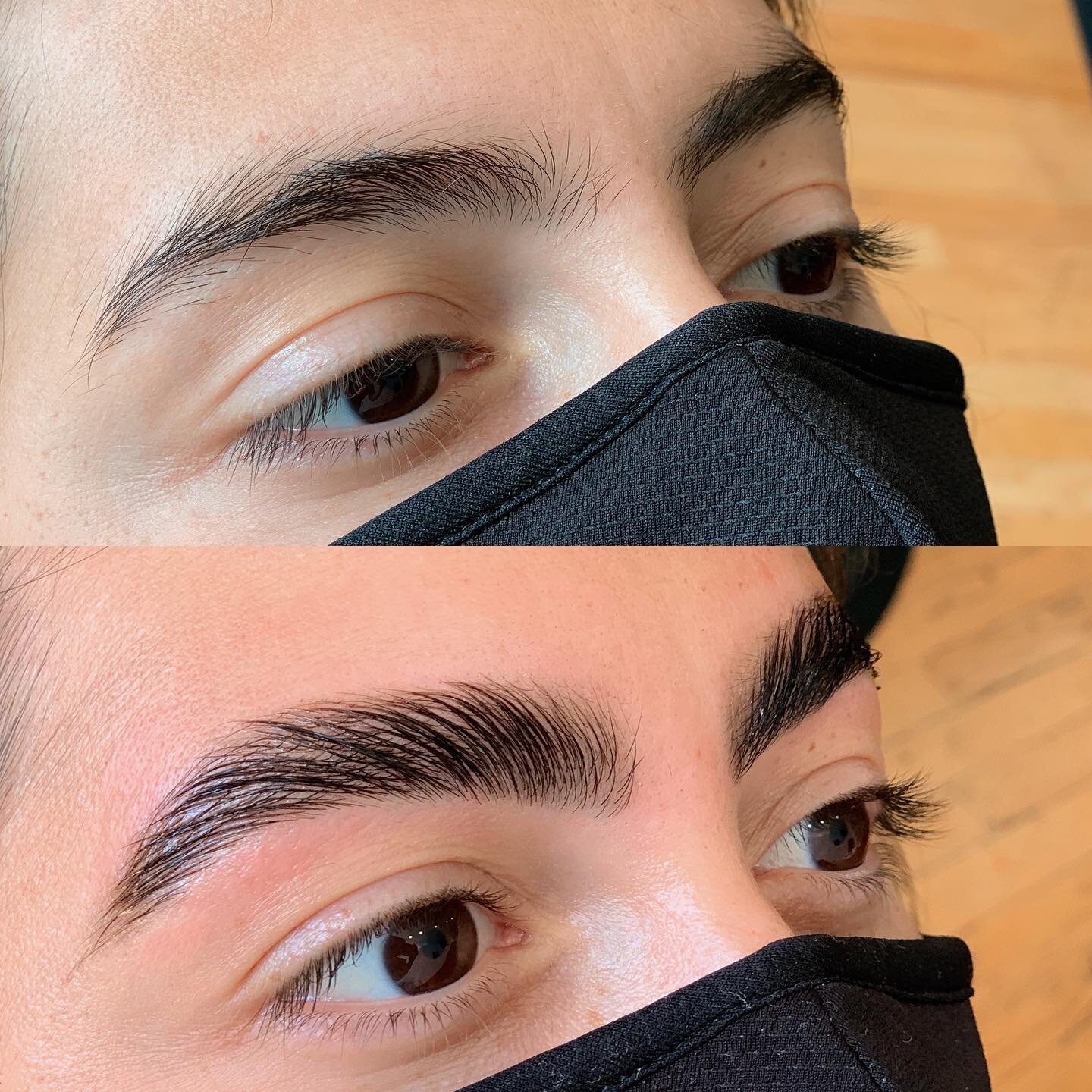 Booking up with laminations and it makes me so happy! Thanks for coming in @catrinsarah ☺️
&bull;
&bull;
What are laminations and are you eligible??
.
Laminations are a light relaxer designed for your eyebrows that lasts up to 8 weeks. 🗓 
.
Tints an