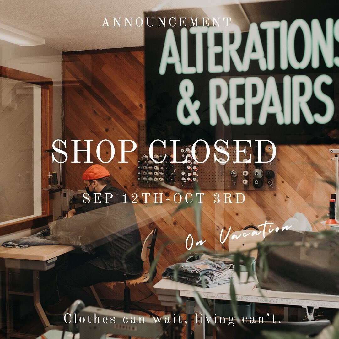 Going on the big vacation of the year. Shop will be closed Sept 12th - Oct 3rd. The 12th -16th I will be working and open for customer pickups.