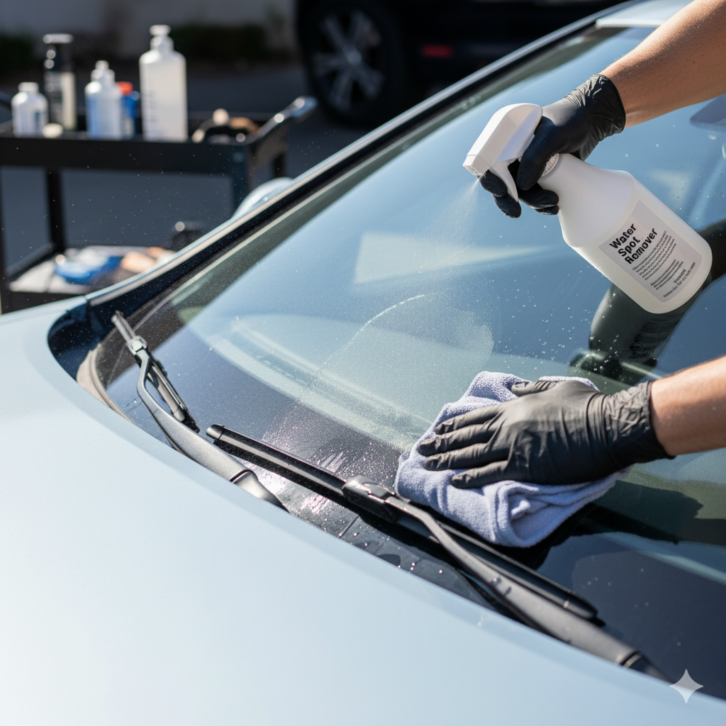 Remove Hard Water Spots from Windshield: Beach Parking Guide 2025