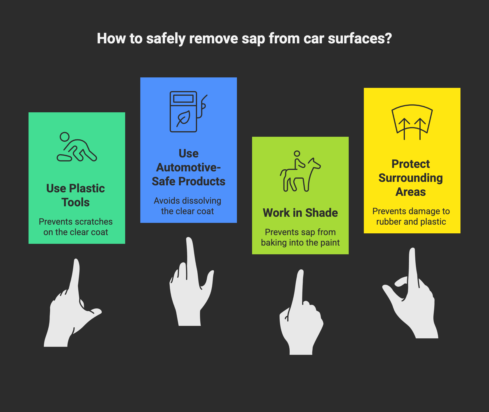 wich mistakes to avoid when removing your tree saps from car paint