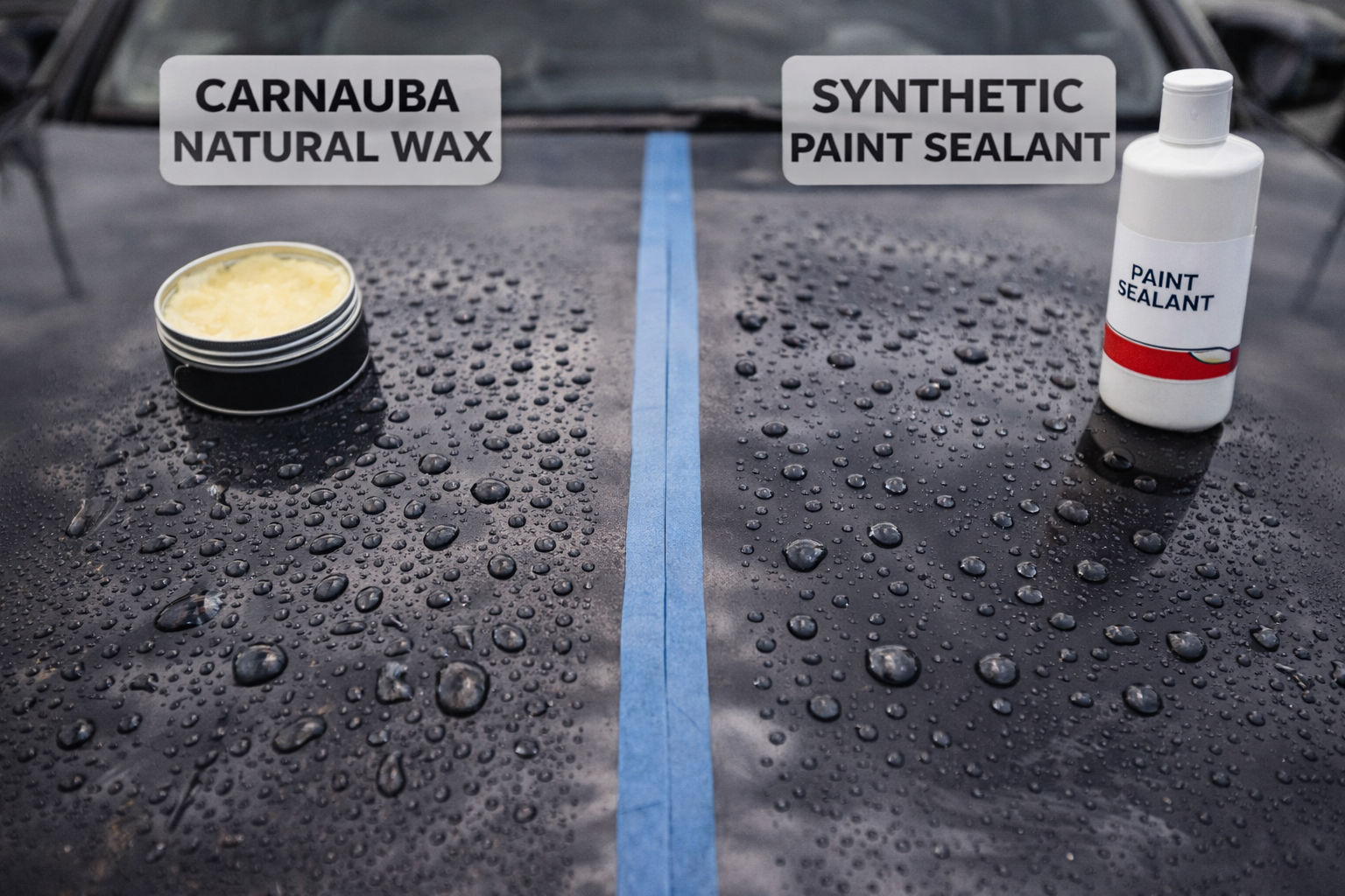 comparasing wax and paint sealant