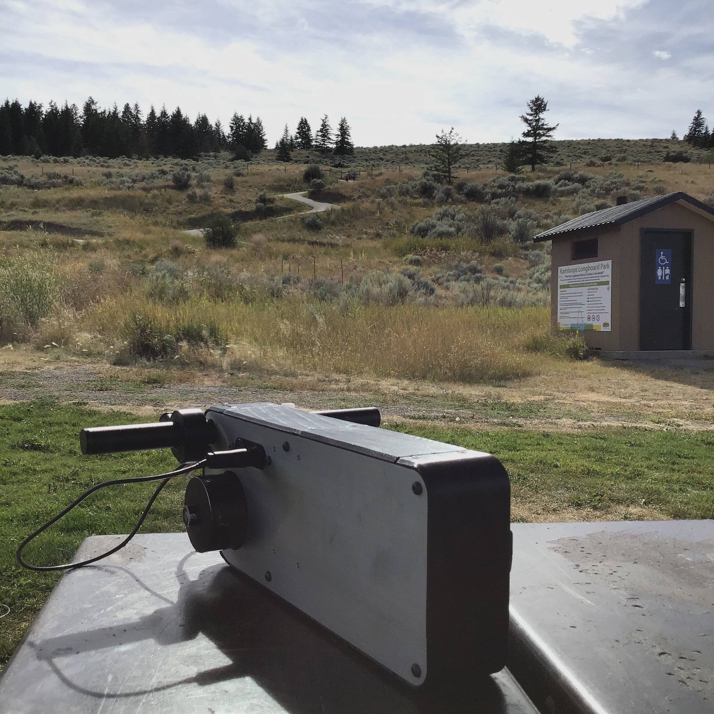 The hairpin turns of the Kamloops Longboarding Park were a tough test for the PL1 Prototype