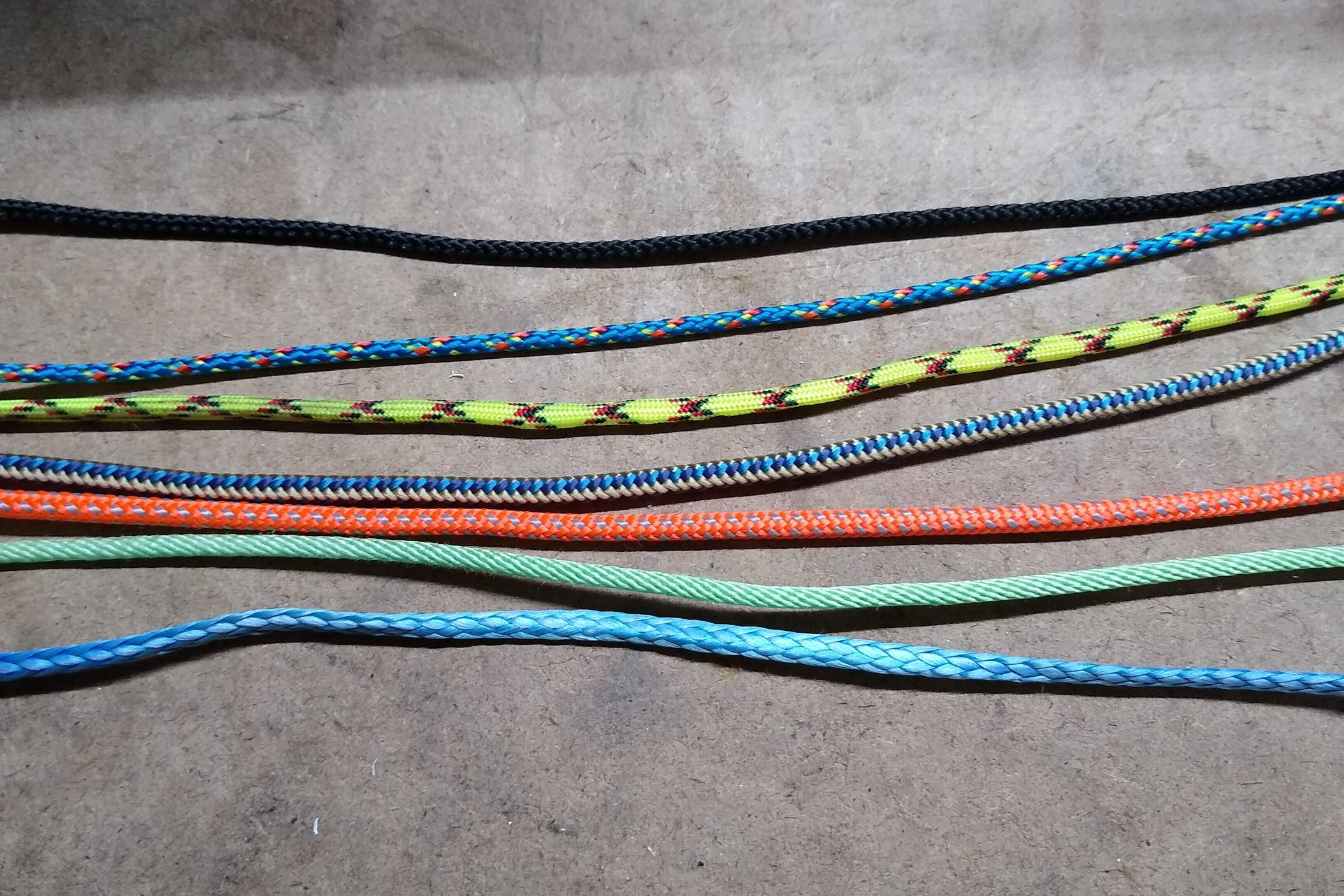 A selection of ropes we’ve been testing