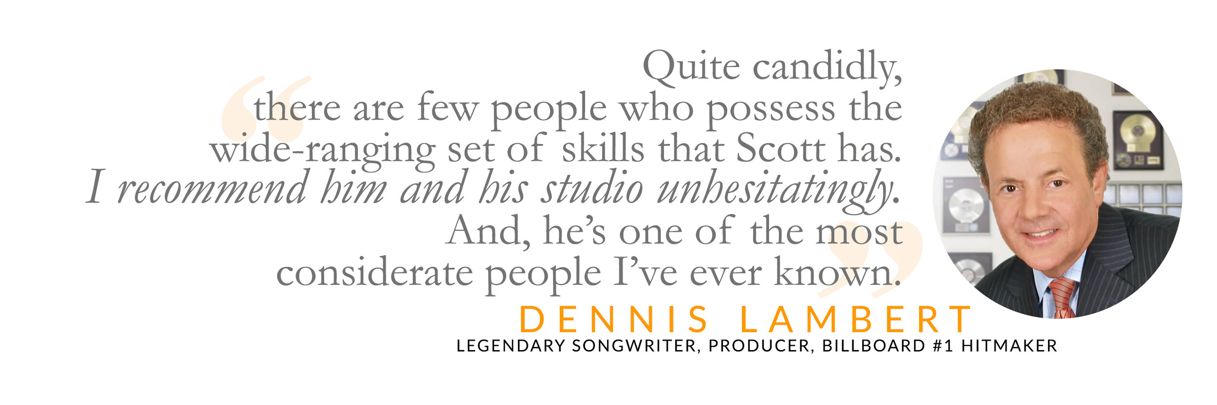 Dennis Lambert | Legendary Songwriter, Producer, Billboard #1 Hitmaker