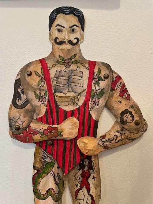 Heavy tattoo circus man