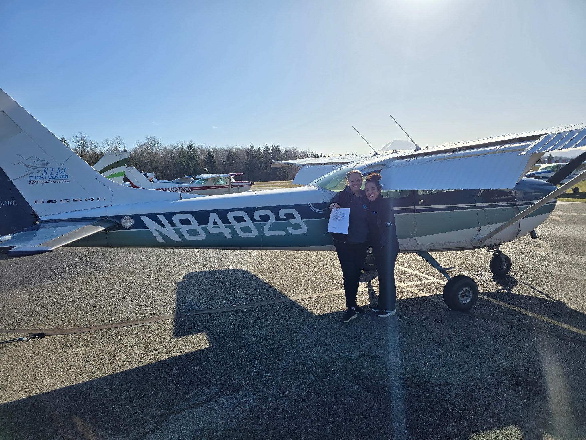 Congratulations to Angela King for passing her Private Pilot License checkride on 03/10/26!  Her CFI was Lauren Moorhead, and DPE was Marie Kellerman.