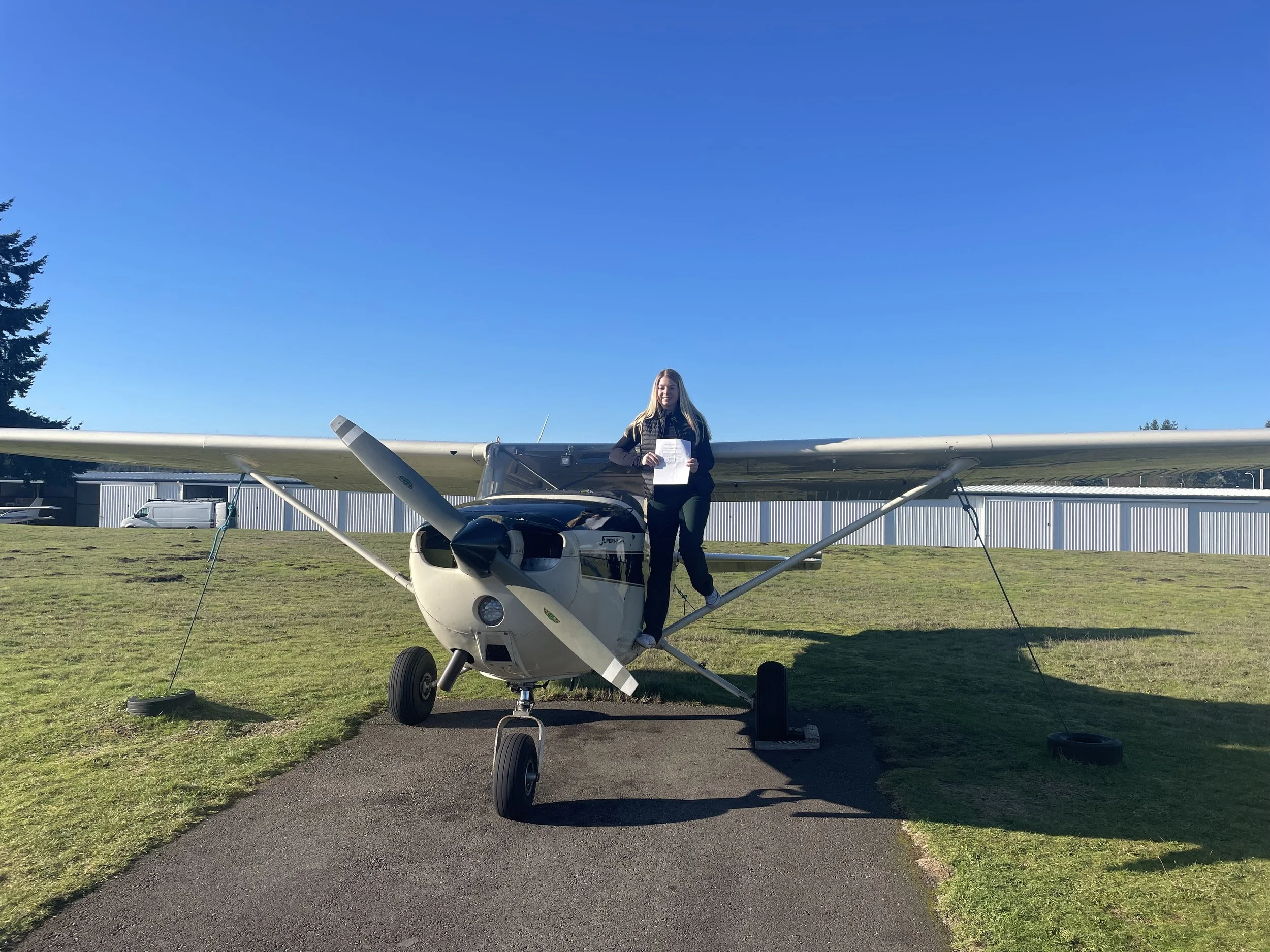 Congratulations to Jessica Schreiber for passing her Instrument Checkride!  Thank you to CFI, Jake Adams.