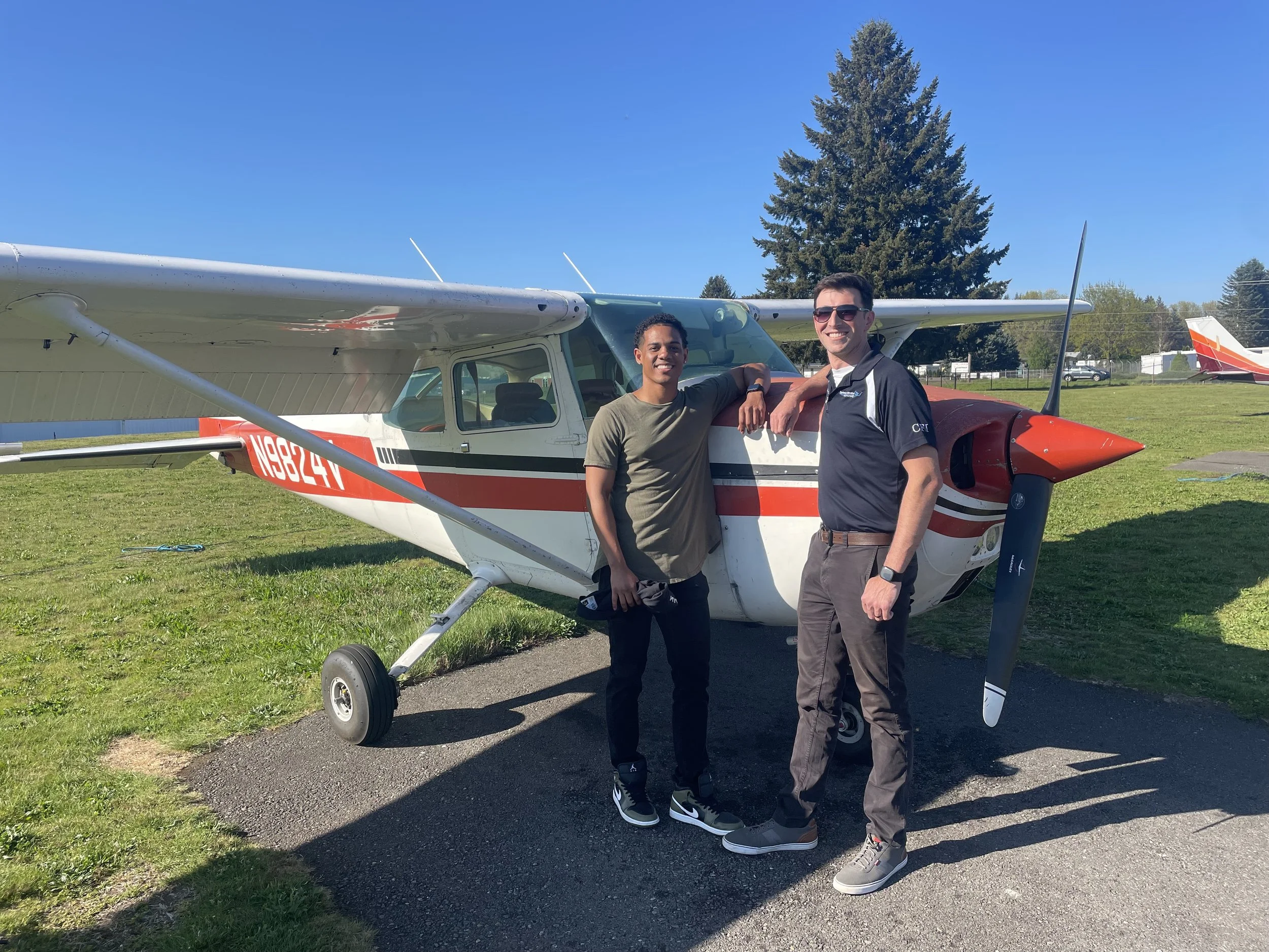 Joshua Sharpe's first SOLO flight! With CFI Jake Adams.  Congratulations Joshua!! 