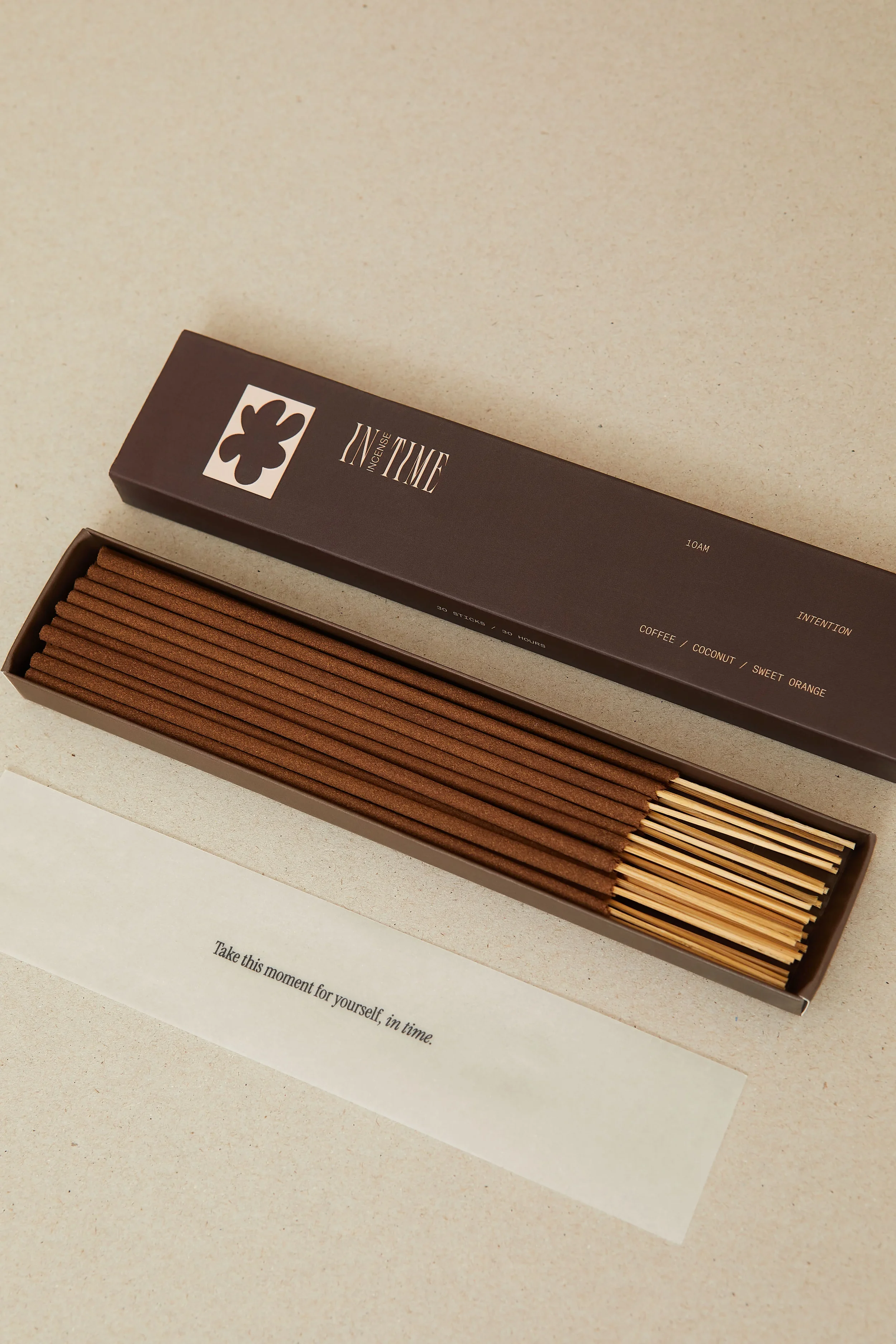 In Time Incense | 10AM Intention Incense - Coffee