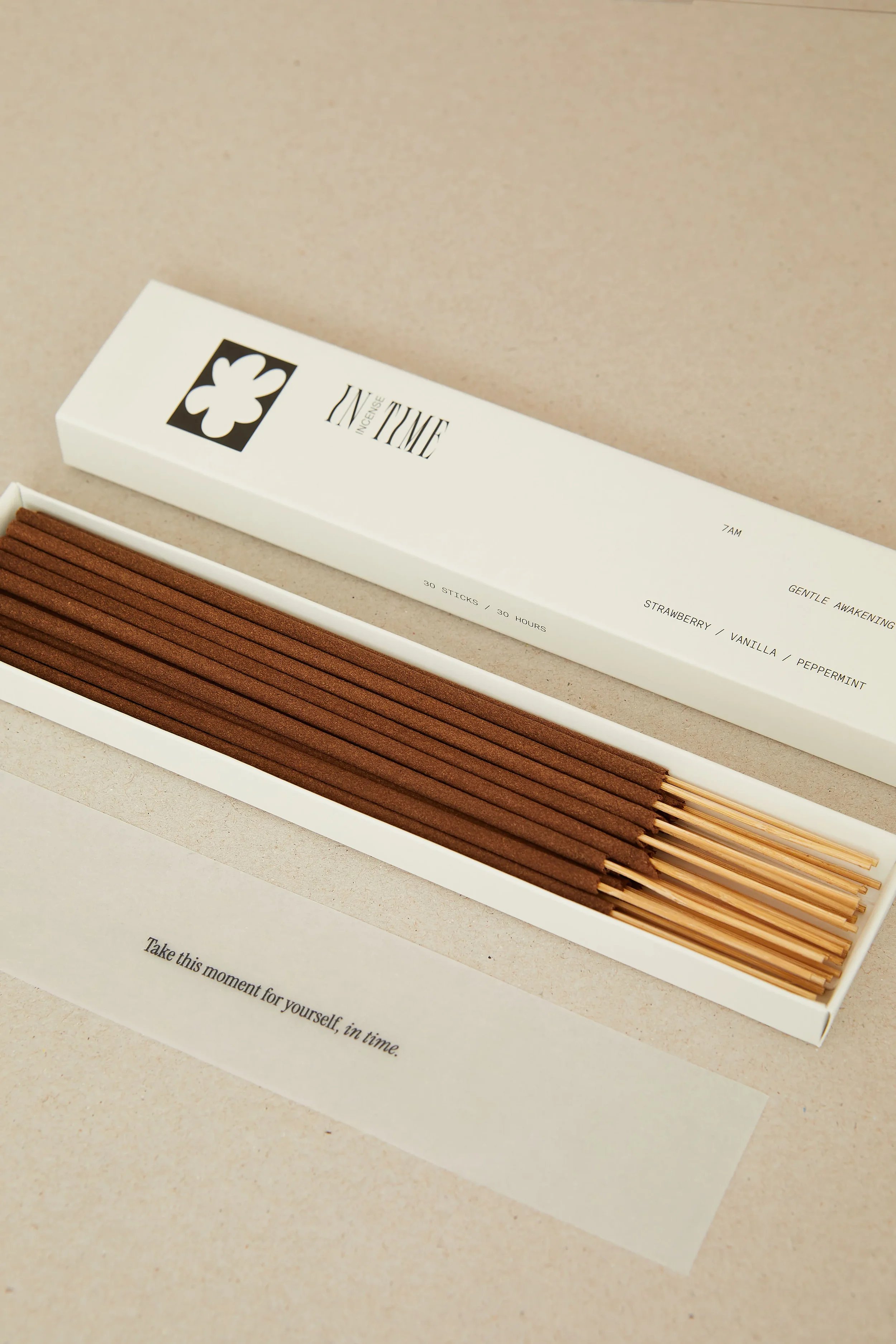 In Time Incense | 7AM Gentle Awakening Incense - Strawberry
