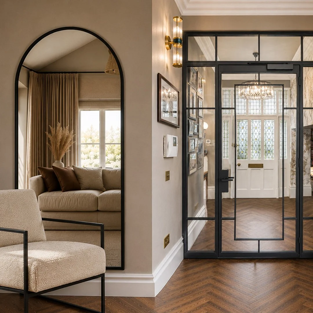 iSteel-Joshua-James-Luxury-Steel-Doors-London-Armchair-Arched-Mirror.jpg