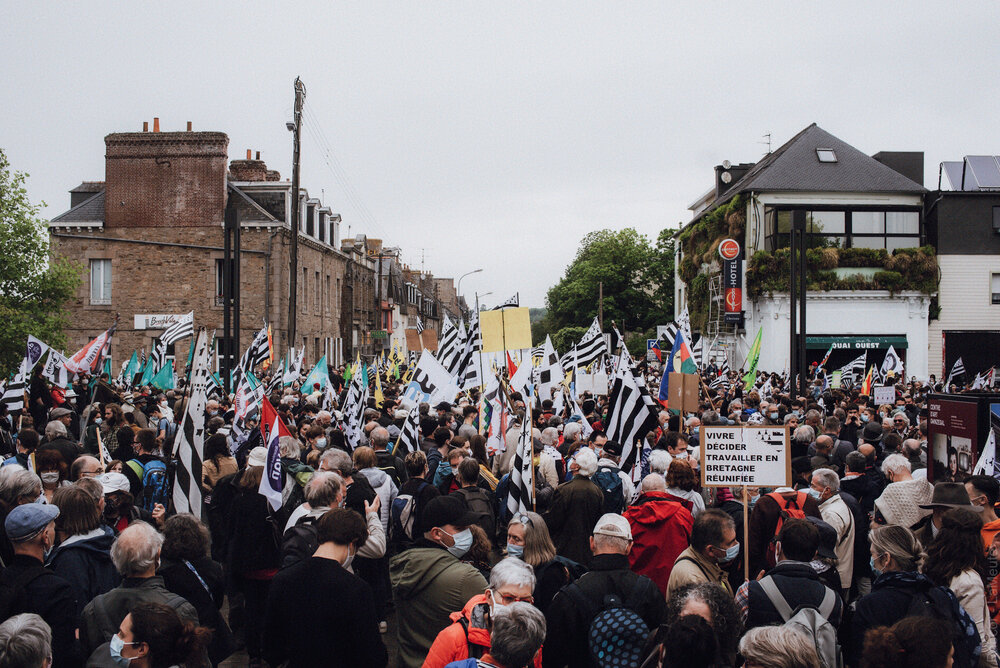  Point de départ de la manifestation. 