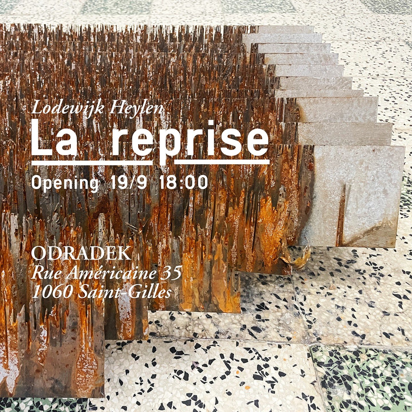 Next week, 19th of September at 18:00, I will open my solo-exhibition 'La reprise' at @odradek_residence, showing old and new work. 

Ten years ago I was the first artist to be presented at ODRADEK. Now, for their 10-year anniversairy, I am invited b