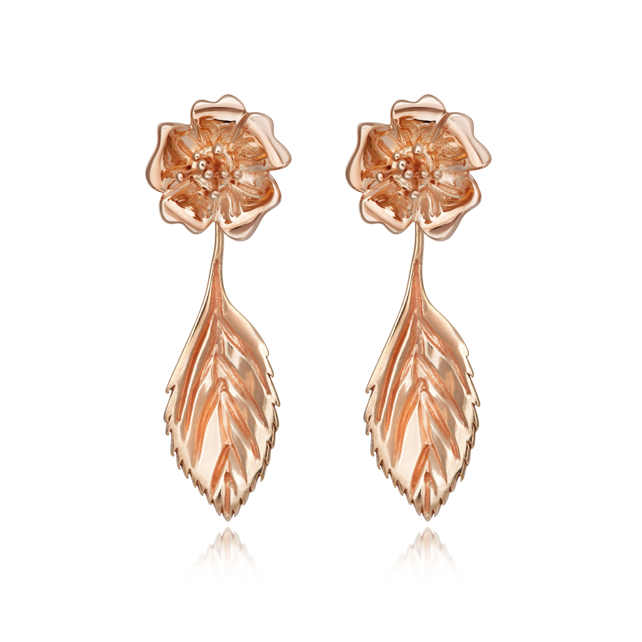 ROSE pretty drop pendant earrings