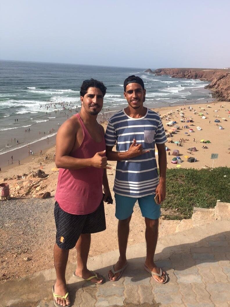 Rachid and Karim at Mirleft, Morocco