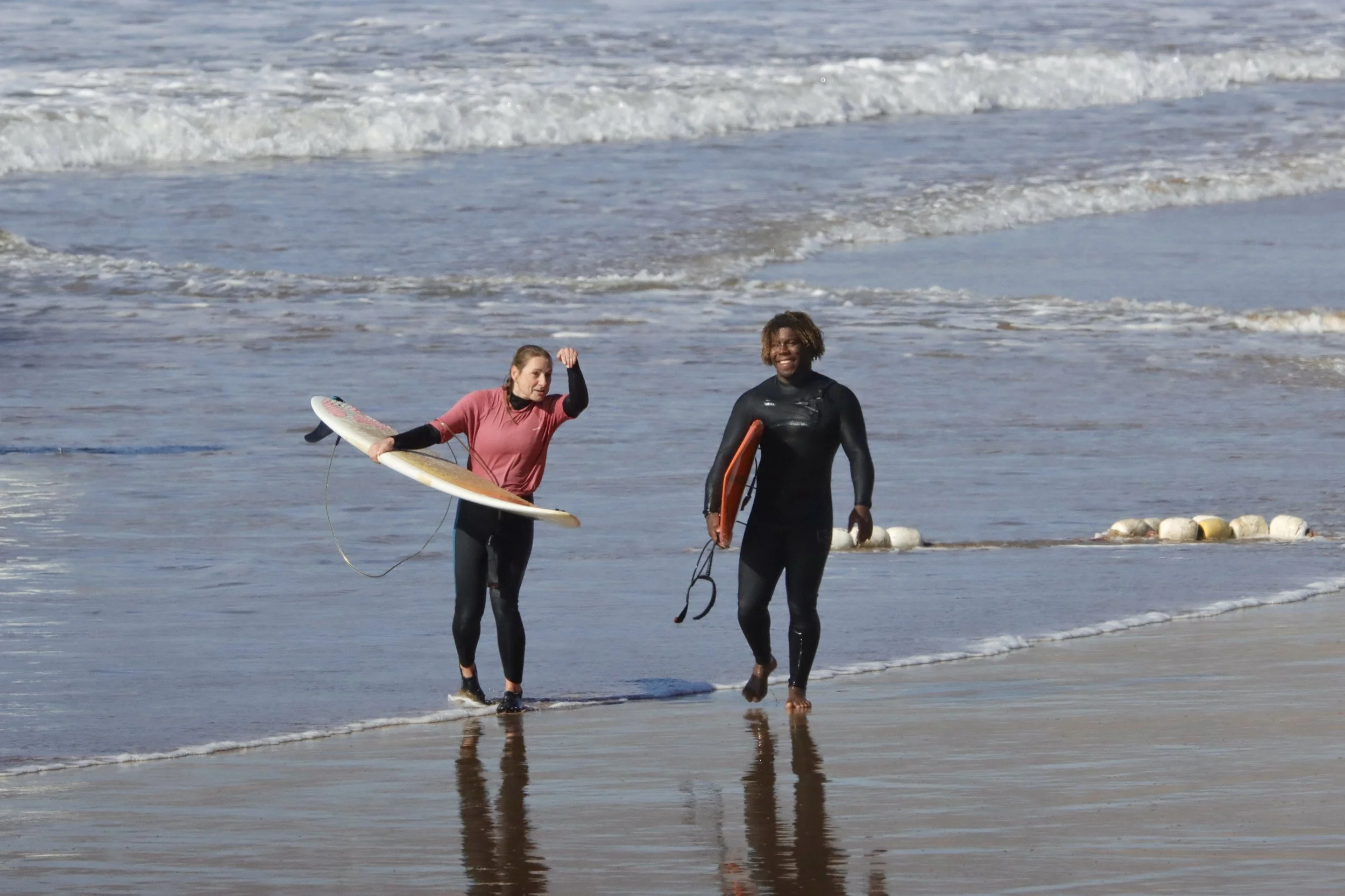 Othmane, Local Surf Maroc coach, intermediate surf lesson, Taghazout, Morcco.