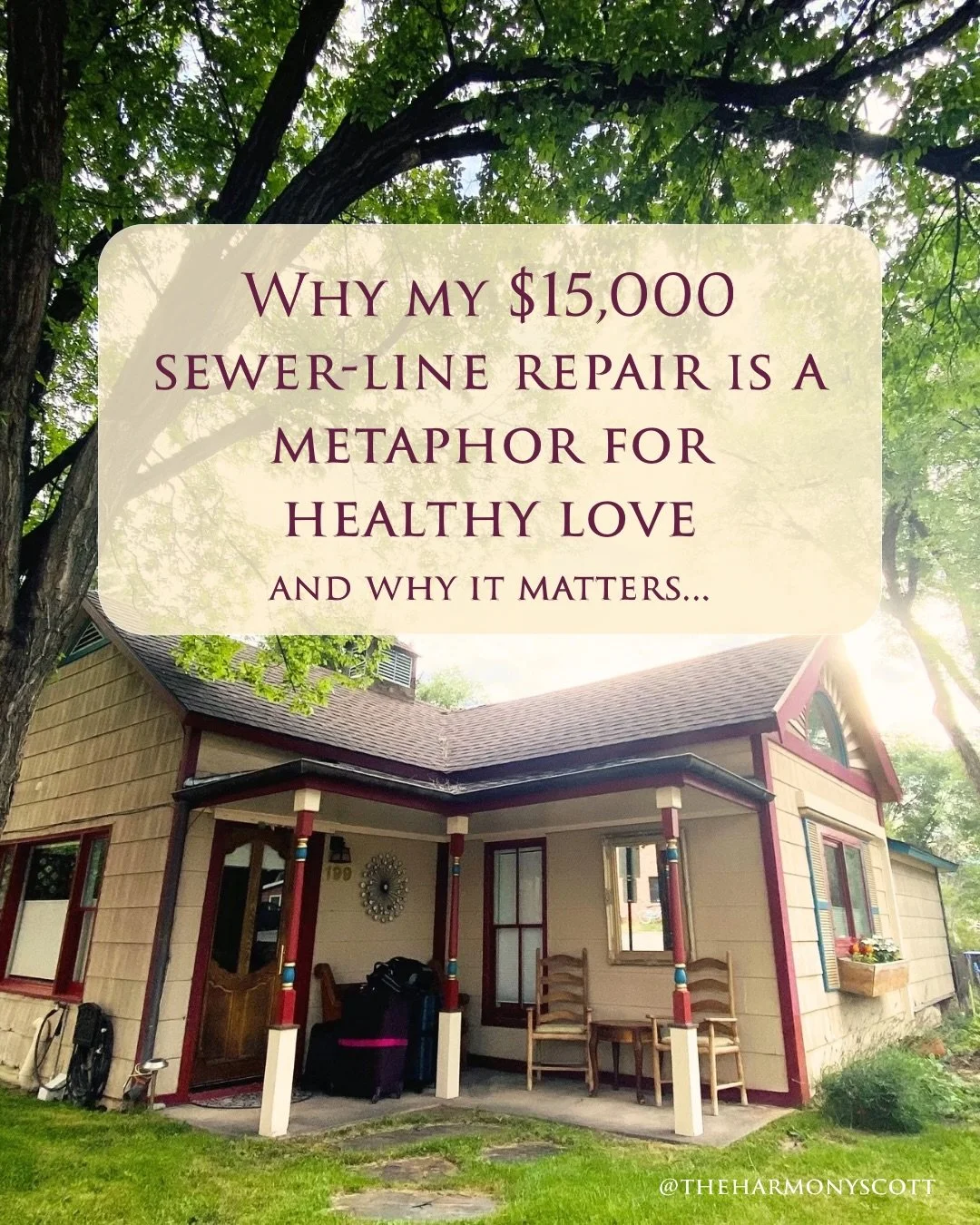 This week I replaced my clay-pipe sewer line

Glamorous, I know💅

My house is a small, charismatic Victorian-era bungalow built in 1886 &mdash; which makes her 140 years old.   There is always something to repair or replace

I&rsquo;ve been saving u