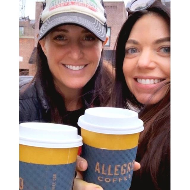 One of my college bestie&rsquo;s @lovekimberlydaniels and I having our morning matcha with coconut sugar in Brooklyn.