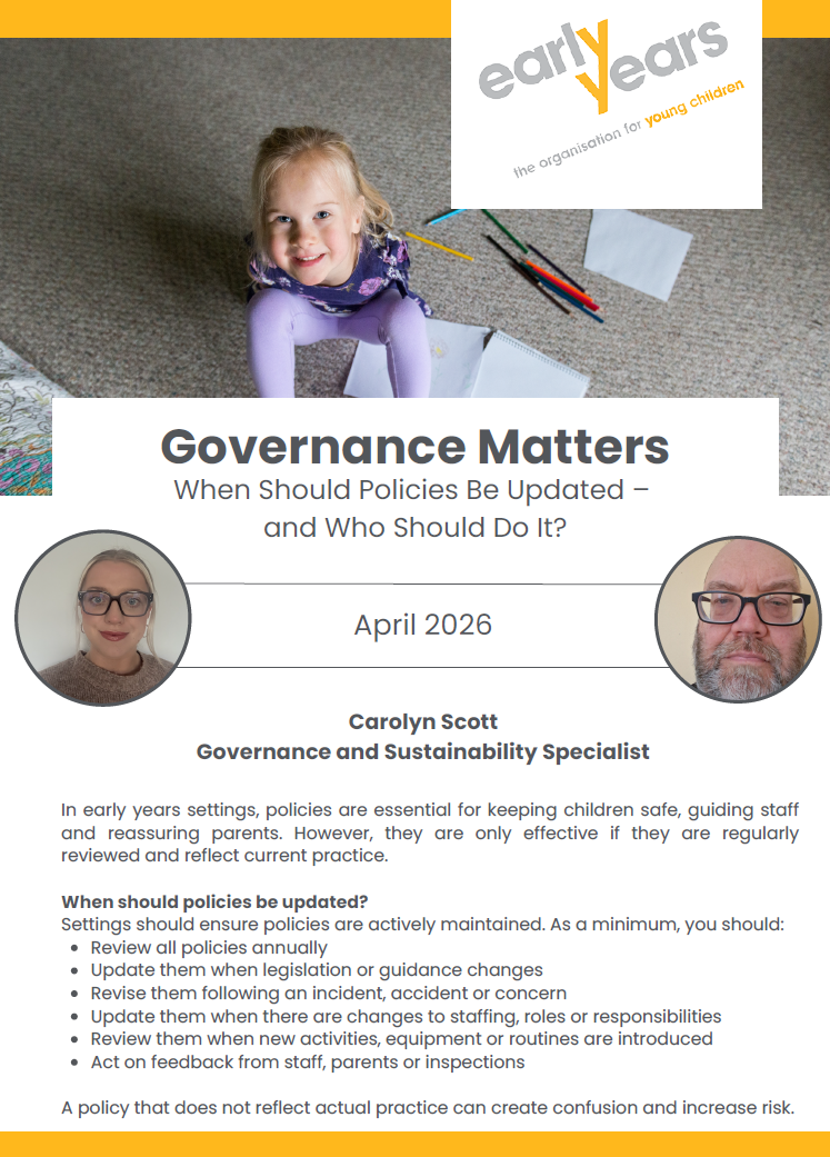 When should policies be updated