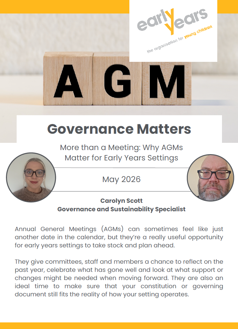 Why AGMs Matter for Early Years Settings