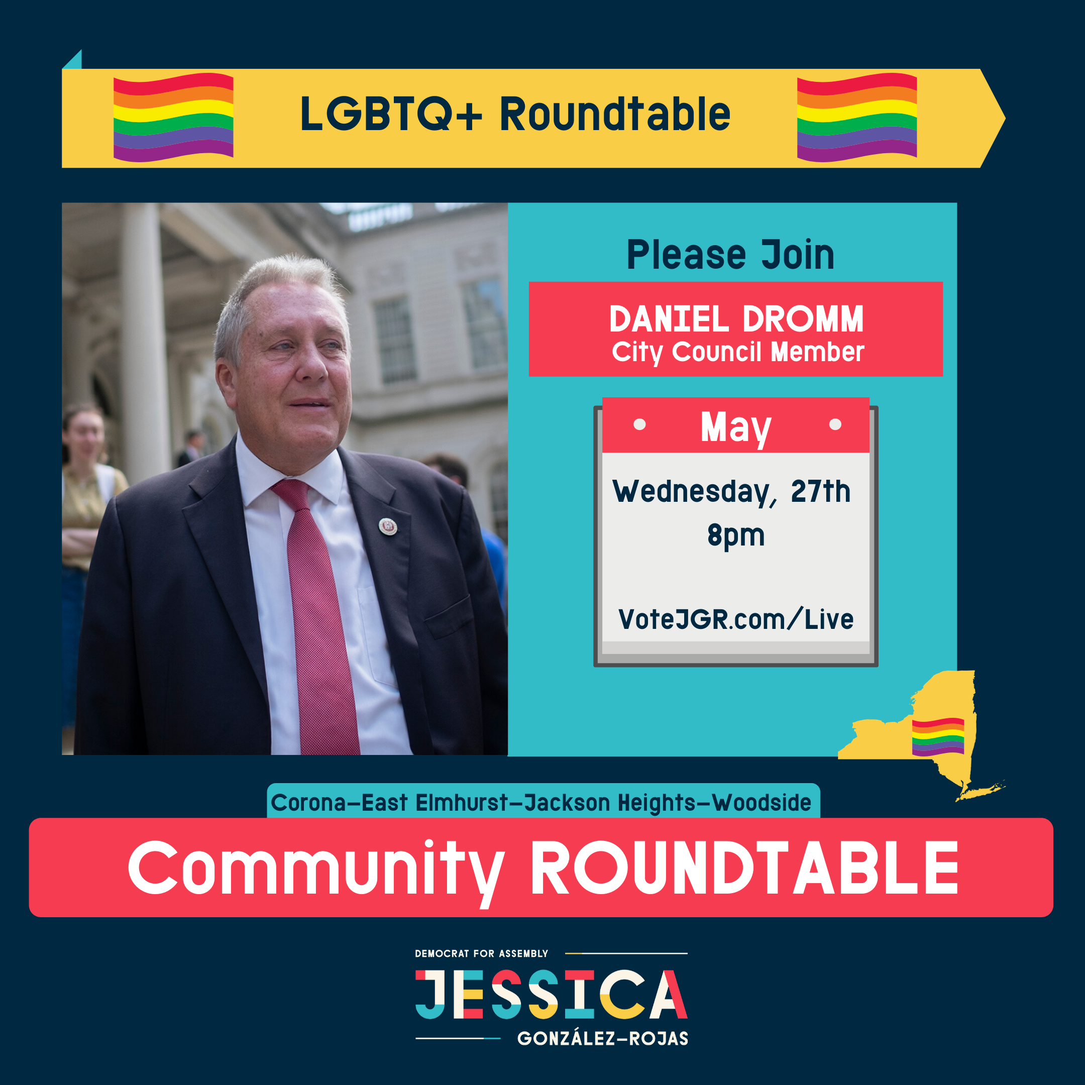 LGBTQ+ ROUNDTABLE WITH COUNCIL MEMBER DROMM
