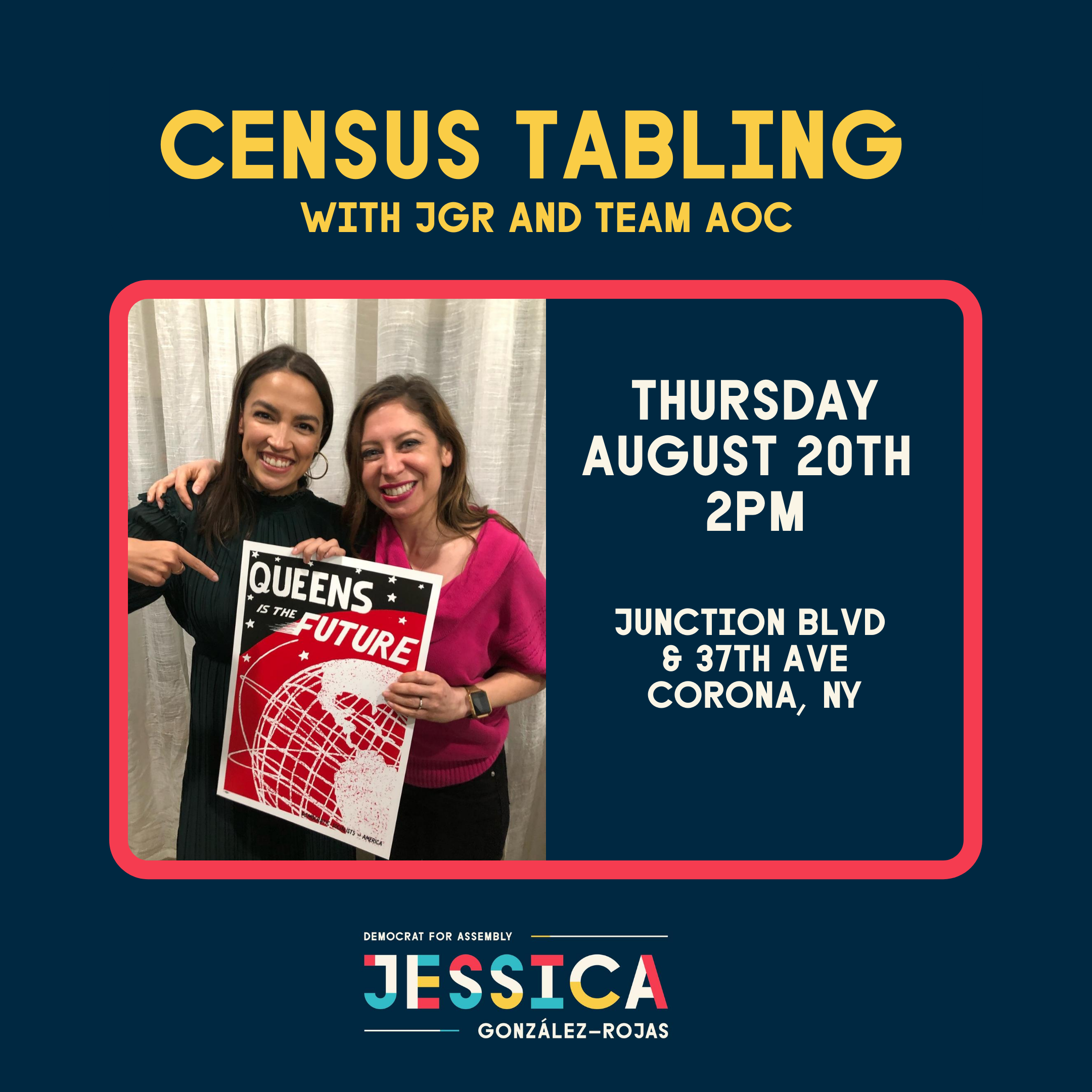 CENSUS TABLING WITH JGR AND TEAM AOC