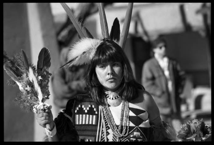 San Ildefonso woman at Christmas Day buffalo dance