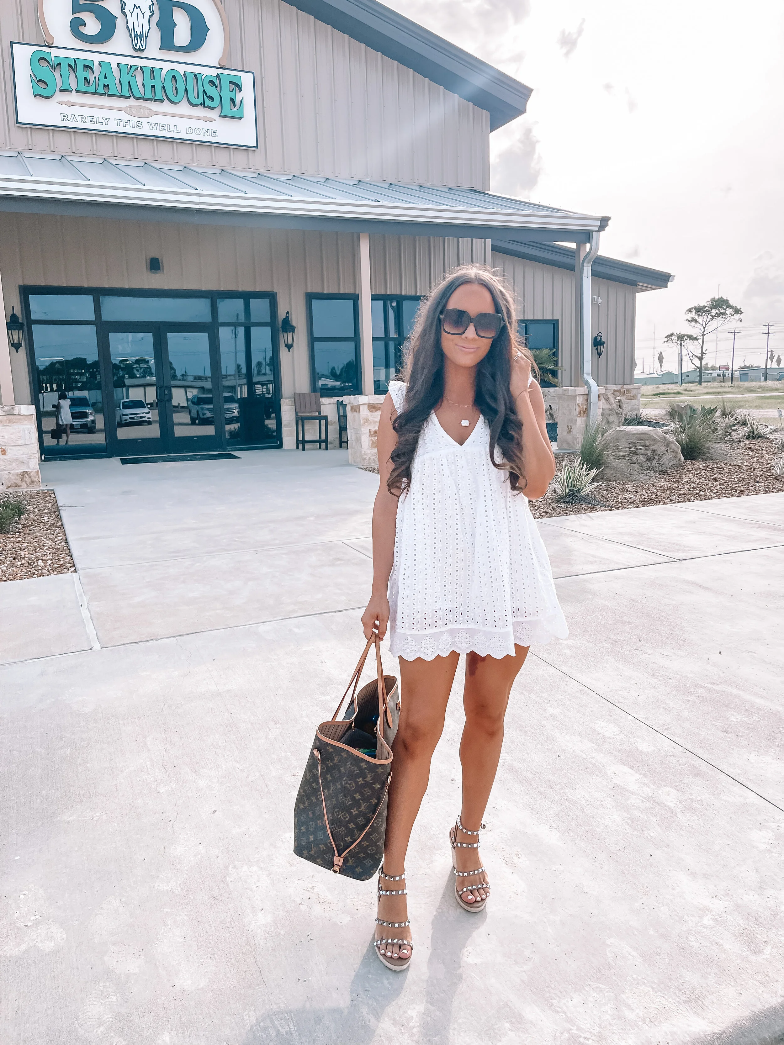 Flirty Eyelet Romper Dress in POC